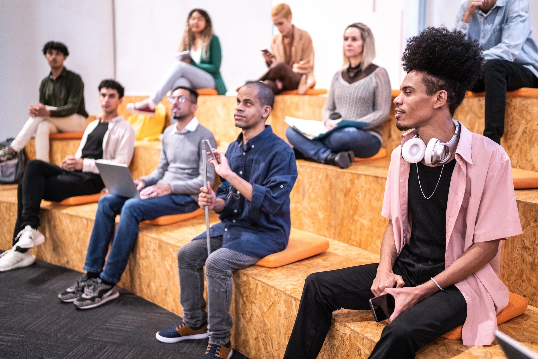 Audience attending an educational session